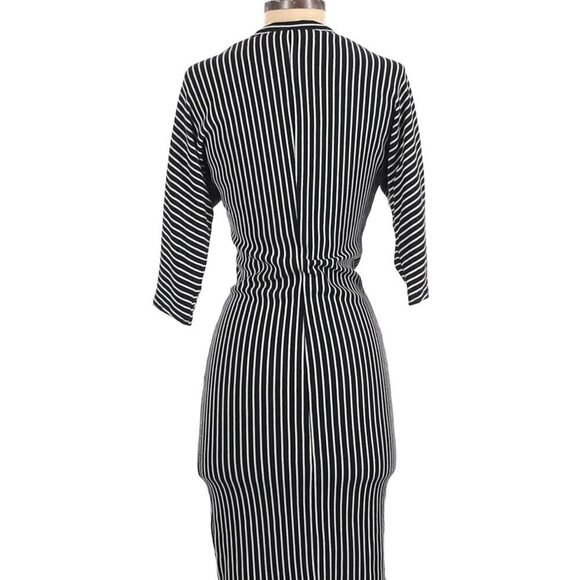 ASOS Blue &White stripe jersey Dress Size 0 - Picture 2 of 9